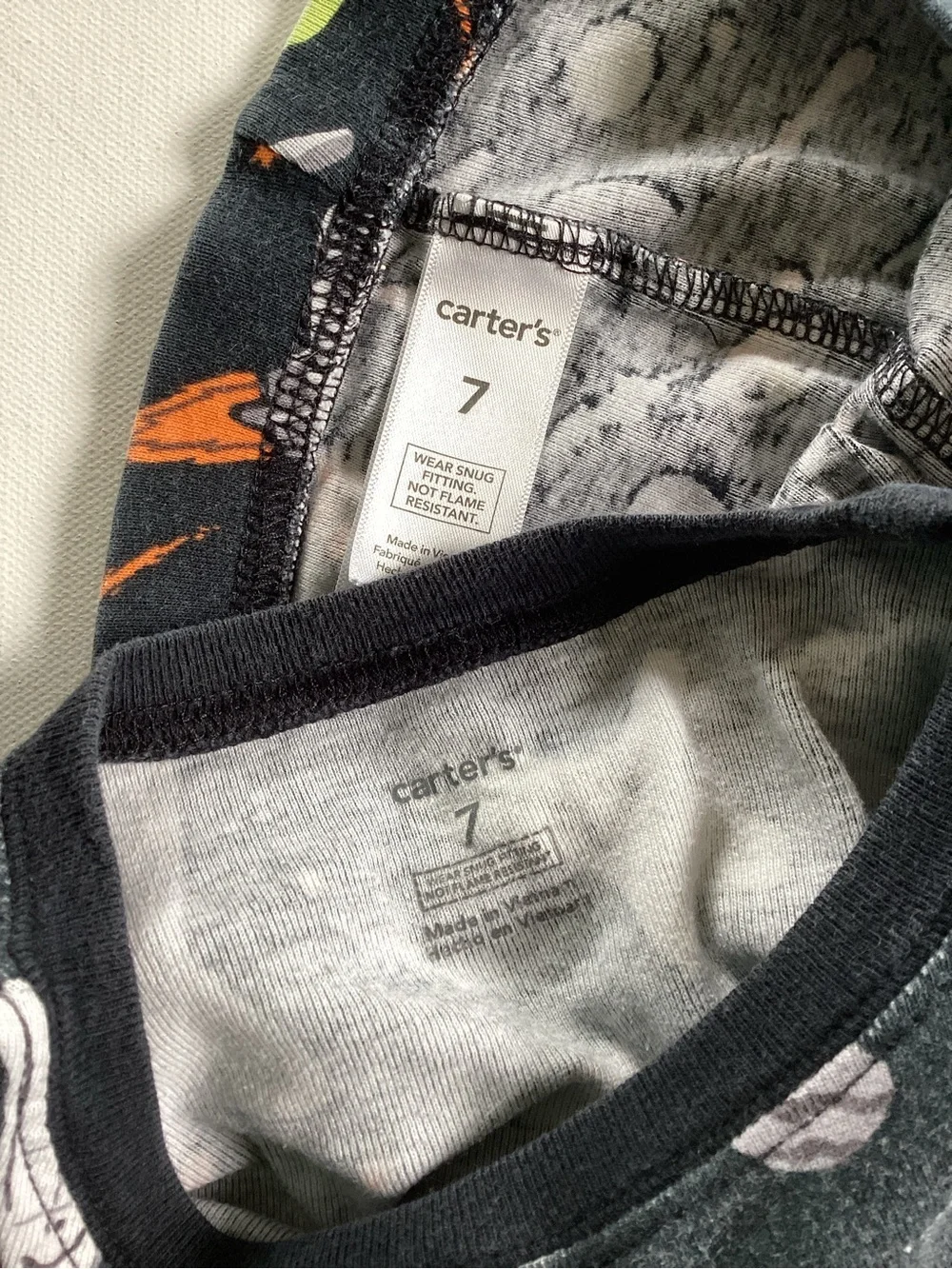 Carter's Black Space Shuttle Pajamas